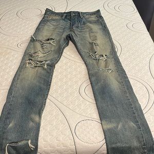 Distressed Denim Jeans